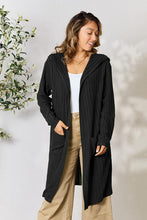Load image into Gallery viewer, DOORBUSTER DEAL: Bae Full Size Hooded Sweater Cardigan Cardigan