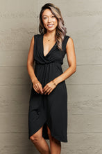 Load image into Gallery viewer, Deep V Sleeveless Tulip Hem Dress