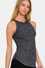 Load image into Gallery viewer, Zenana Ribbed Grecian Neck Tank
