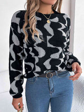 Load image into Gallery viewer, Round Neck Long Sleeve Sweater