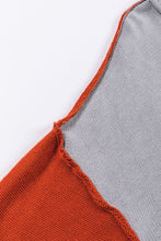 Load image into Gallery viewer, Contrast Round Neck Dropped Shoulder Sweater