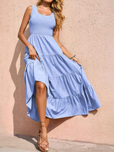 Load image into Gallery viewer, Tiered Smocked Wide Strap Dress