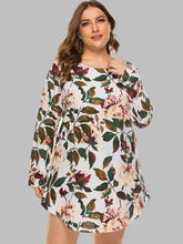Load image into Gallery viewer, Full Size Floral Long Sleeve Mini Dress