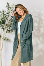 Load image into Gallery viewer, DOORBUSTER DEAL: Bae Full Size Hooded Sweater Cardigan Cardigan