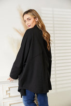 Load image into Gallery viewer, HEYSON Full Size Open Front Cardigan with Scarf Design