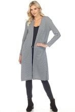 Load image into Gallery viewer, Striped Long Sleeve Cardigan