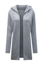 Load image into Gallery viewer, Open Front Longline Hooded Cardigan