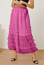 Load image into Gallery viewer, Ruched High Waist Tiered Skirt
