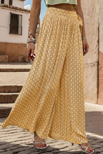 Load image into Gallery viewer, Printed Tied Wide Leg Pants