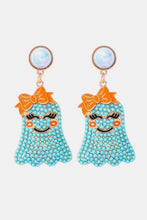 Load image into Gallery viewer, Smiling Ghost Shape Synthetic Pearl Earrings