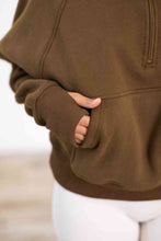 Load image into Gallery viewer, Half-Zip Long Sleeve Hoodie