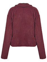 Load image into Gallery viewer, Plush Open Front Dropped Shoulder Jacket