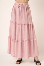Load image into Gallery viewer, Mittoshop Drawstring High Waist Frill Skirt