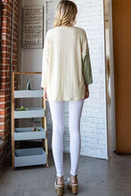 Load image into Gallery viewer, Culture Code Color Block Round Neck Dropped Shoulder Blouse