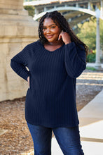 Load image into Gallery viewer, DOORBUSTER DEAL: Basic Bae Full Size Ribbed Round Neck Long Sleeve Knit Top