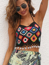 Load image into Gallery viewer, Time of the Season Geometric Halter Neck Swim Top