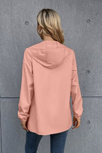 Load image into Gallery viewer, Zip Up Long Sleeve Hooded Watertight Jacket