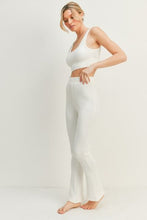 Load image into Gallery viewer, Kimberly C Waffle Tank and High Waist Flare Pants Set