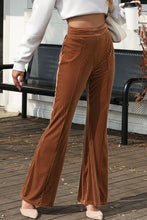 Load image into Gallery viewer, High Waist Corduroy Flare Pants