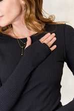 Load image into Gallery viewer, Culture Code Full Size Ribbed Round Neck Long Sleeve Top