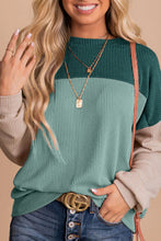 Load image into Gallery viewer, Color Block Dropped Shoulder T-Shirt