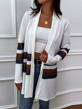 Load image into Gallery viewer, Color Block Open Front Cardigan
