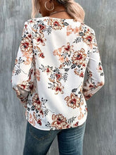Load image into Gallery viewer, Printed V-Neck Long Sleeve Blouse