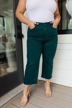 Load image into Gallery viewer, Briar High Rise Control Top Wide Leg Crop Jeans in Teal