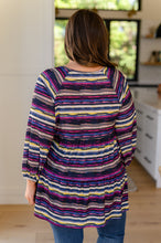 Load image into Gallery viewer, Circle Back Striped V-Neck Top