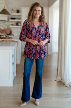 Load image into Gallery viewer, Dearest Dreamer Peplum Top in Pink Paisley
