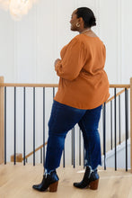 Load image into Gallery viewer, Enjoy This Moment V Neck Blouse In Toffee