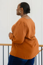 Load image into Gallery viewer, Enjoy This Moment V Neck Blouse In Toffee