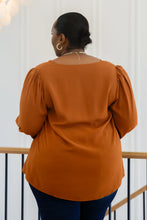 Load image into Gallery viewer, Enjoy This Moment V Neck Blouse In Toffee