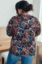 Load image into Gallery viewer, Lizzy Top in Wine Paisley