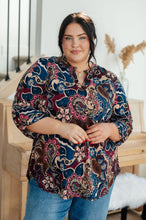 Load image into Gallery viewer, Lizzy Top in Wine Paisley
