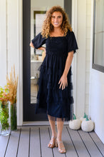 Load image into Gallery viewer, Midnight Waltz Midi Dress