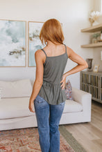 Load image into Gallery viewer, Never Not Loving V-Neck Cami in Gray Green