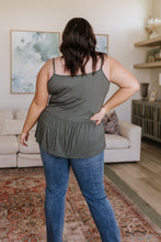 Load image into Gallery viewer, Never Not Loving V-Neck Cami in Gray Green