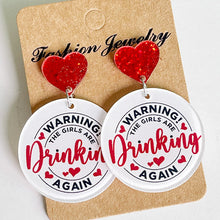 Load image into Gallery viewer, Geometric Shape Acrylic Dangle Earrings