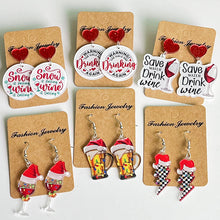 Load image into Gallery viewer, Geometric Shape Acrylic Dangle Earrings