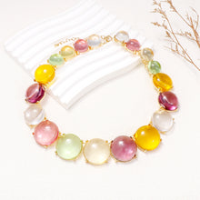 Load image into Gallery viewer, Alloy &amp; Round Rhinestone Necklace