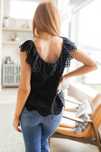 Load image into Gallery viewer, Parisian Stroll Lace Blouse in Black
