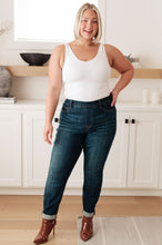 Load image into Gallery viewer, Rowena High Rise Pull On Double Cuff Slim Jeans
