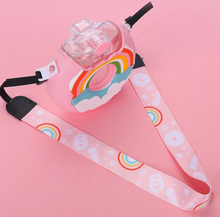 Load image into Gallery viewer, PREORDER: Portable Rainbow Donut Water Bottle