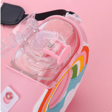Load image into Gallery viewer, PREORDER: Portable Rainbow Donut Water Bottle
