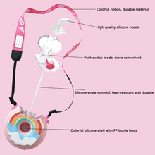 Load image into Gallery viewer, PREORDER: Portable Rainbow Donut Water Bottle