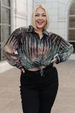 Load image into Gallery viewer, Too Glitz to Glam Button Up Shirt