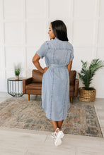 Load image into Gallery viewer, Wait For It Denim Shirtdress