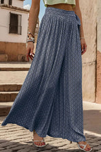 Load image into Gallery viewer, Printed Tied Wide Leg Pants
