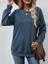 Load image into Gallery viewer, Round Neck Long Sleeve Sweatshirt